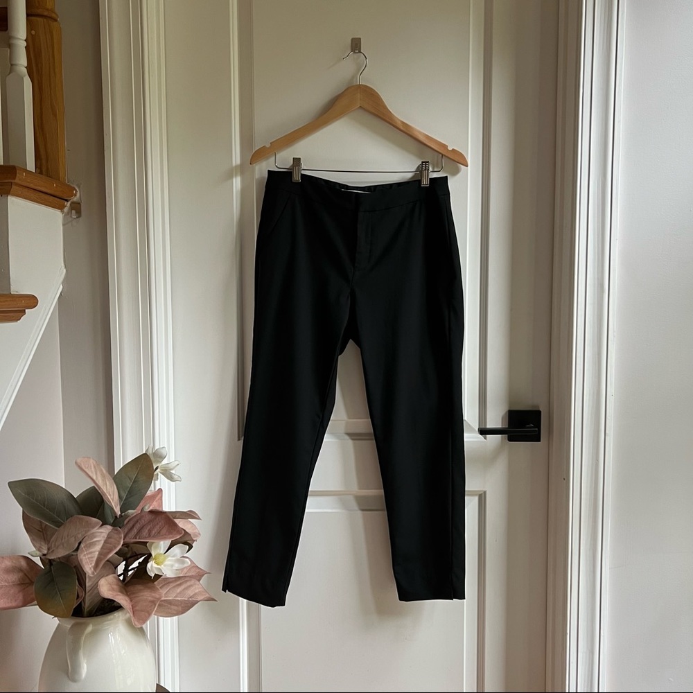 Black Wool Crop Trousers (Everlane)